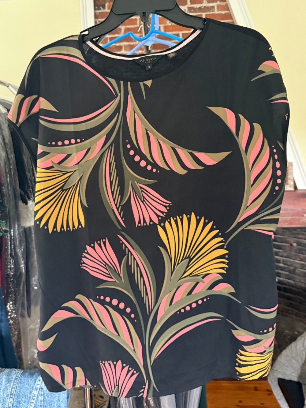 Ted Baker Modern Floral Design Top